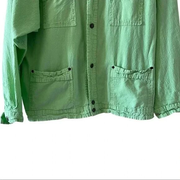 2 for $30 Honey Komb Vintage Kelly Lime Green Perma Shrunk Ezze Wear Cotton S/P - Picture 9 of 12